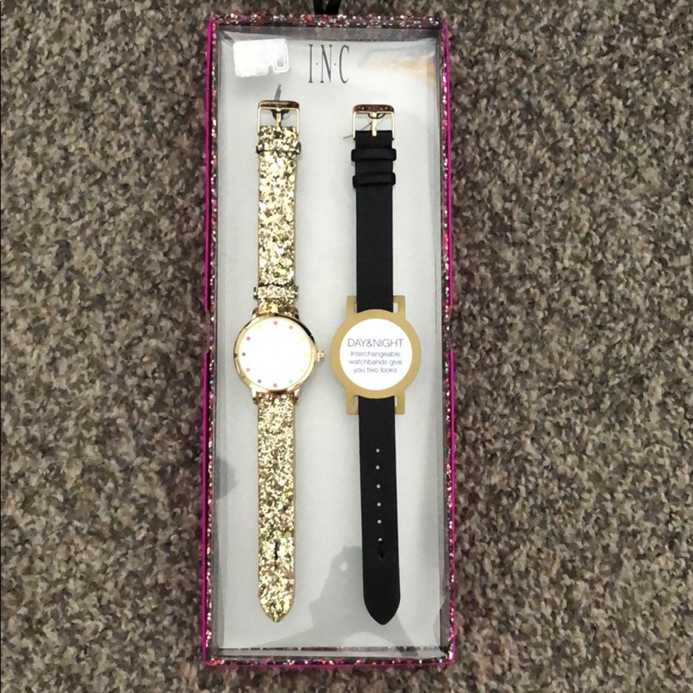 INC Watch with Interchangeable Watchbands